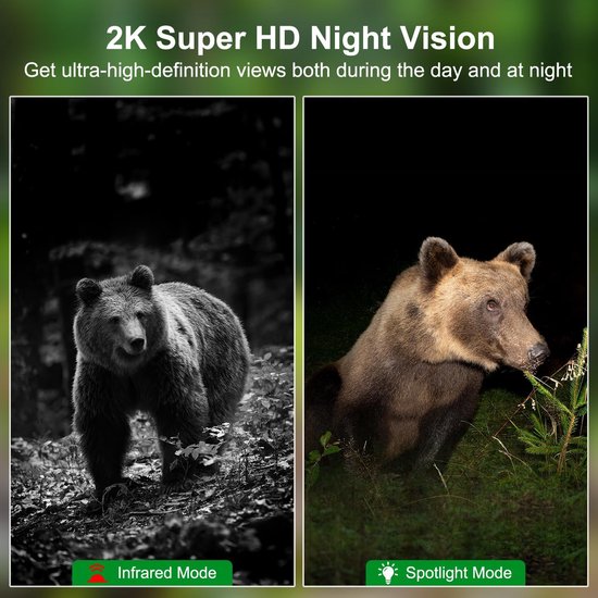 Wildcamera met Nachtzicht - Buitencamera - Waterdicht - Full HD van CAMOLA — afbeelding 2