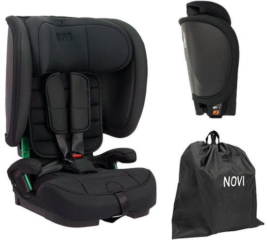 Novi Baby Morris I-Size Autostoel - Zwart - Inclusief Draagtas