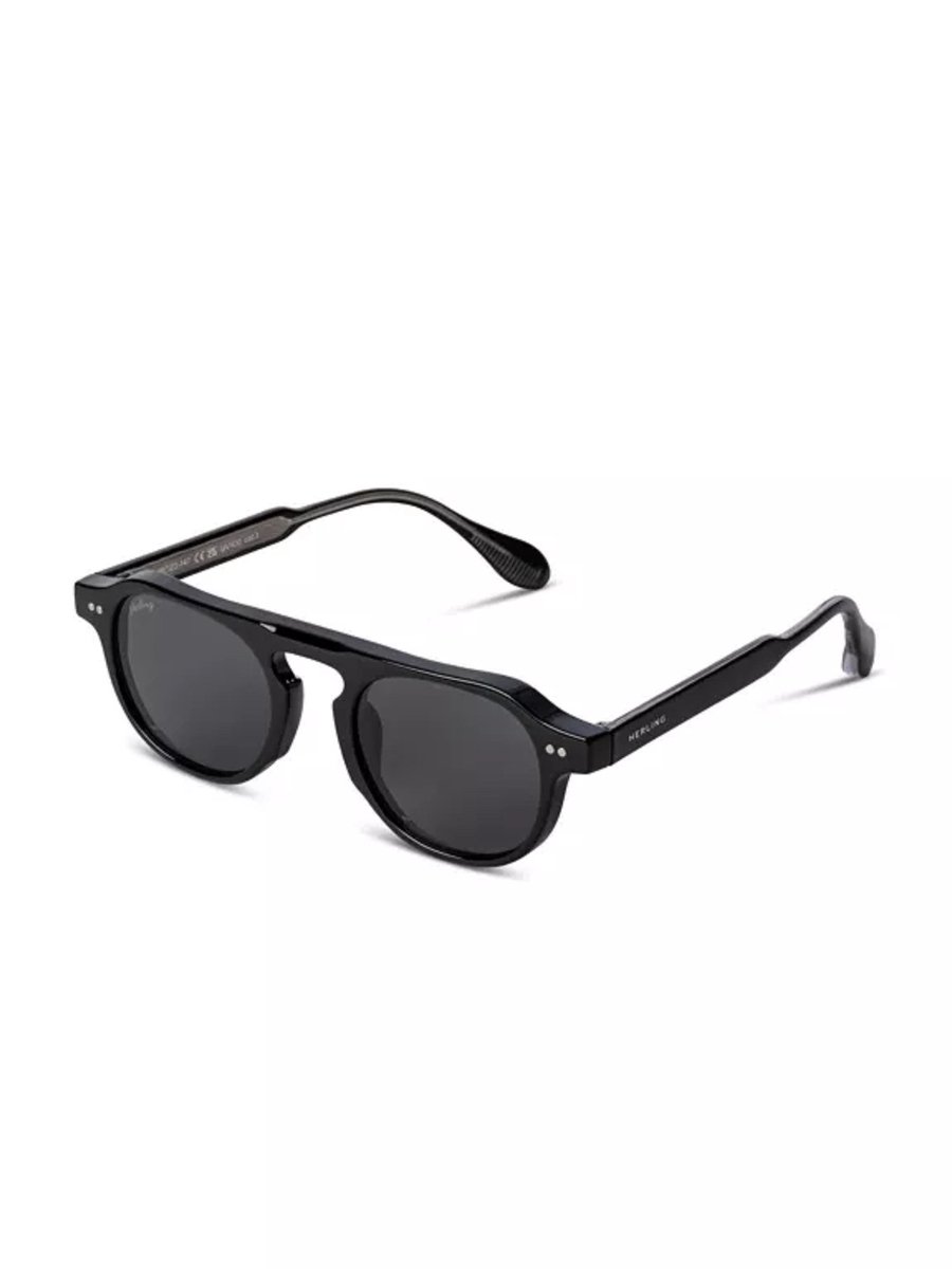 Herling - Auden Sun - Zonnebril - Infinity Black - Unisex - UV400-bescherming - Inclusief Luxe Etui
