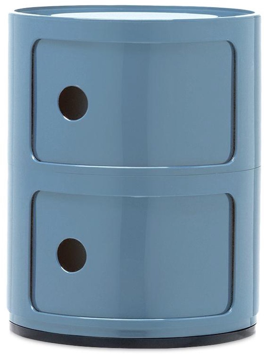 Componibili Kast Nachtkastje Medium (2 Comp.) Ø32 Azuurblauw