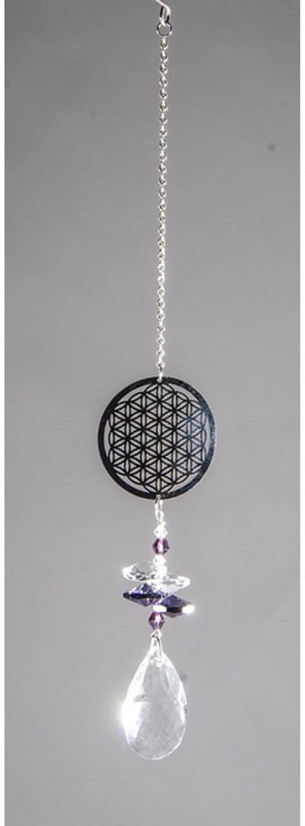 Raamhanger suncatcher levensbloem