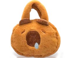 foto van Klikkopers® - Capybara Handtas - Capybara Bag - Capybara knuffel - Capybara Pennenetui, Pennendoos - Draagbare Make-up Tas met Handvat - Pennenzak