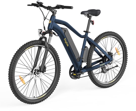 Eleglide Mopride 3 elektrische fiets, 250W motor, 48V 12Ah accu, 29*2.4 inch banden, 25km/u maximumsnelheid, 120km maximumbereik, hydraulische schijfrem, vering met lockout, Shimano 7-speed, LCD-scherm, app-bediening