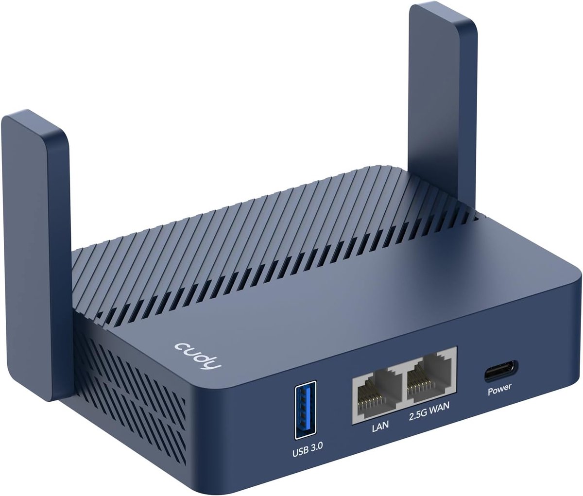 Draagbare Wi-Fi 6 Router met 2.5Gbps Ethernet - Ideaal voor Reizen en Thuisgebruik