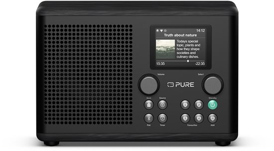 Pure Classic H4i - La Radio Internet compacte, Zwart- Frêne