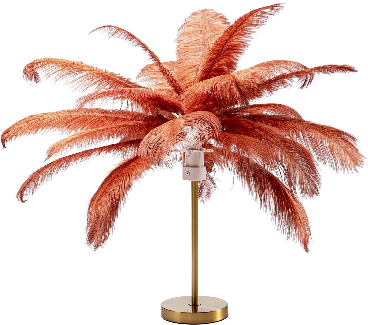 Kare Tafellamp Feather Palm Rusty Red 60cm