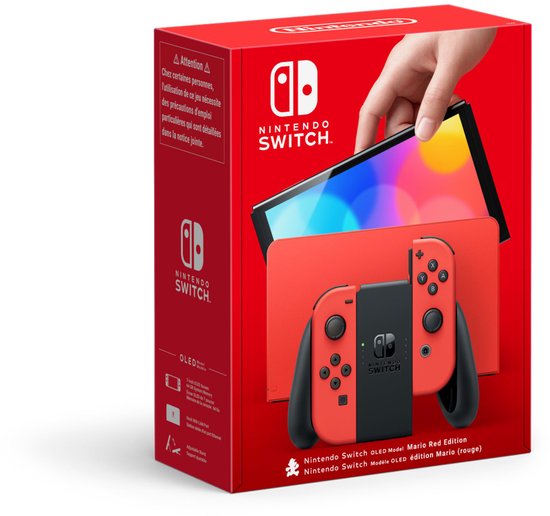 Nintendo Switch OLED - Mario Editie - Rood