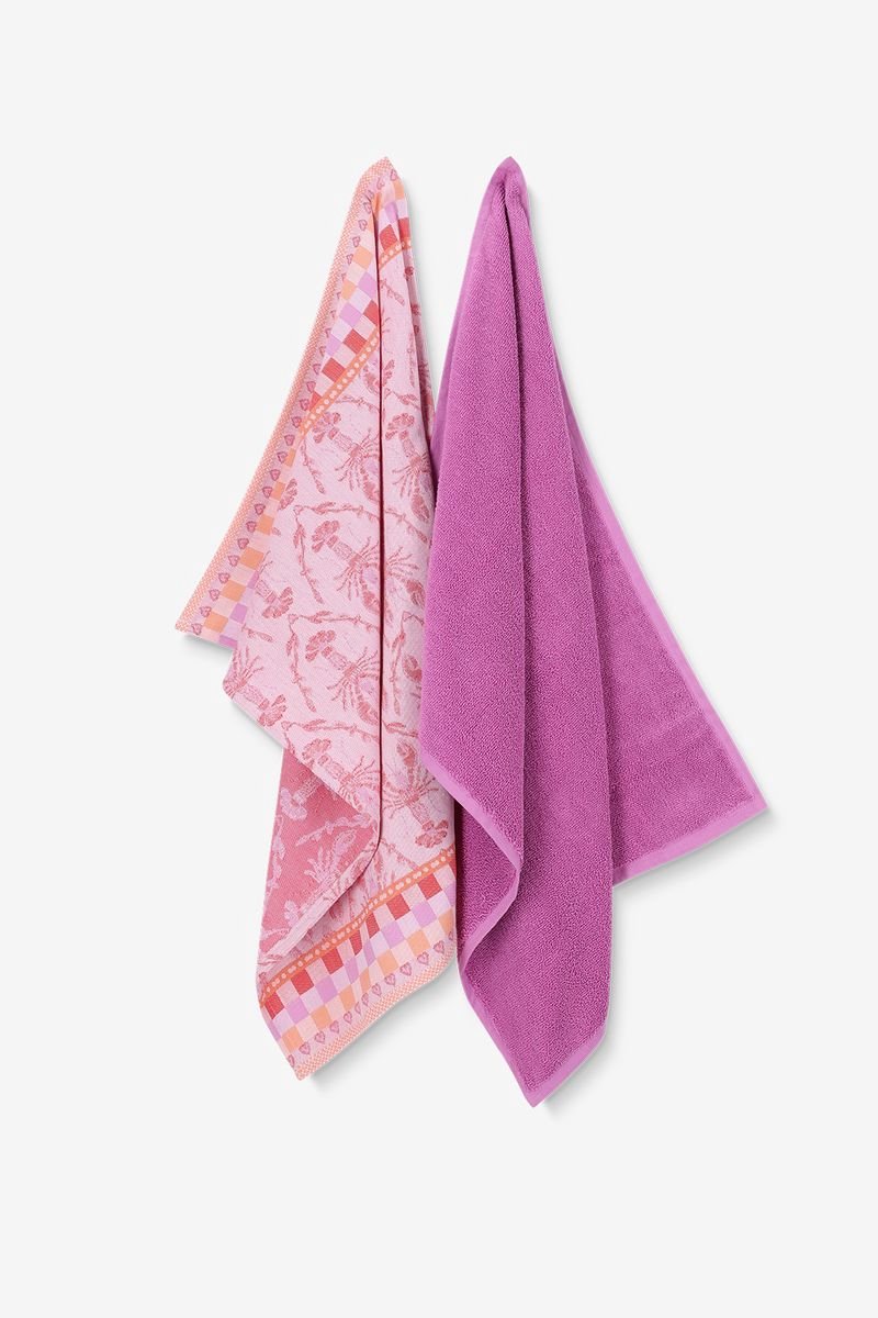 Sissy-Boy - Roze handdoek en theedoek