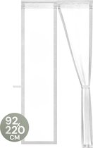 O'DADDY® Deurgordijn Deluxe FIBER - Magnetisch Vliegengordijn - Voor Nieuwbouw en Standaard Deuren - Eenvoudige Installatie - Deurhor Wit - 92x220 cm