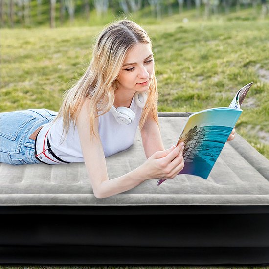 NAIZY Luchtmatras 1 Persoon Luchtbed Zelfopblazend 187x90x46cm Opblaasbaar Matras met Elektrische Pomp Opblaasbaar Matras Gastenbed Reisbed voor Camping & Thuisgebruik van NAIZY — afbeelding 4