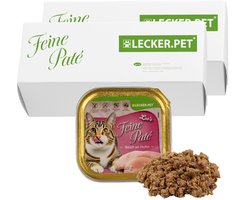 34 x 100 g Lecker.Pet® Leo's Feine Paté Rijk aan kip Nat kattenvoer Complete voeding