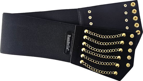 HLJA Waist Punk Harness Belt Fashion Body Chain Black Leather Goth Rave Adjustable Body Corset Accessories For Women And Girls Leather Blackfor