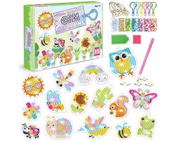 Diamond Painting-sets voor Kinderen - 15 stuks DIY-diamant Kunst-sleutelhangers - Diamond Painting Sleutelhanger - Ideaal Cadeau - Geschikt voor Kinderen Vanaf 3 Jaar