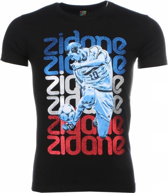 T-shirt - Zidane Print - Zwart