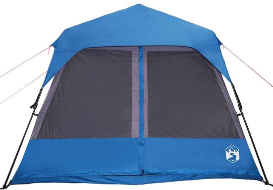 vidaXL Gezinstent 9-persoons - Waterdicht - Blauw Familietent - Gezinstent - Kampeertent - Bungalowtent - Waterdicht Tent van Vidaxl — afbeelding 5