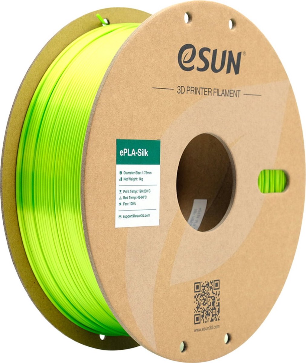 eSun ePLA-Silk Limoen zijdeglans / Lime 1 kg - 1.75mm - 3D printer filament