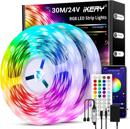 Led-vloerlamp voor de woonkamer, RGB, dimbaar, met afstandsbediening en app-bediening, led-vloerlamp, hoeklamp met woonkamer, 16 miljoen kleuren, 68 scènemodi, muziekmodi voor slaapkamer, gaming