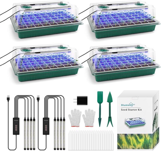 5 x Charles Dowding Containerwise CD60 module trays - ECO Friendly - Milieuvriendelijk - Zaaitray - 60 cellen - Hard Plastic - Kweektray - Kweekbak