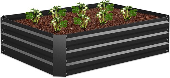 Rust Grow kweekbak moestuinbak verzinkt staalblik 100 x 60 cm
