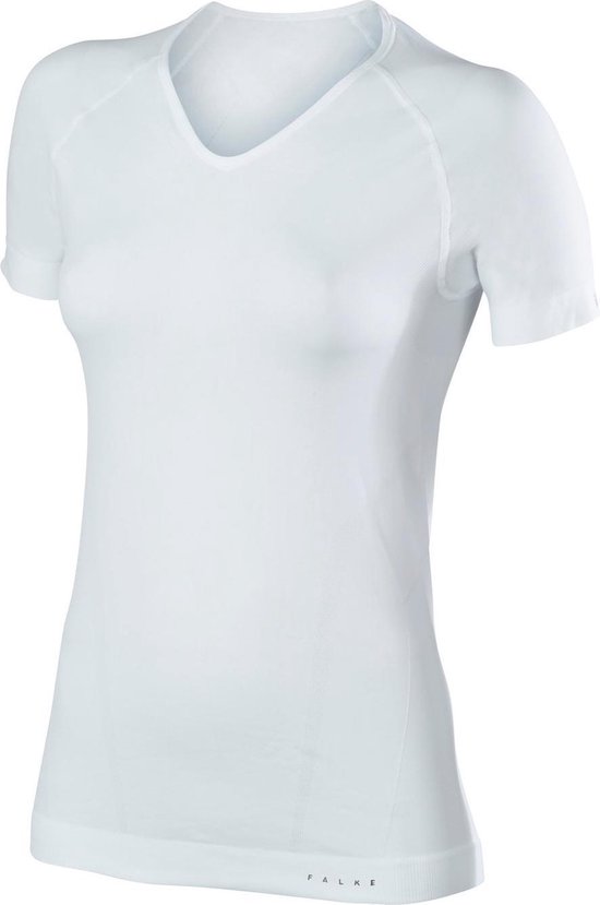FALKE Warm Dames Shortsleeved Shirt Comfort 39112 - Wit 2860 white Dames - XS
