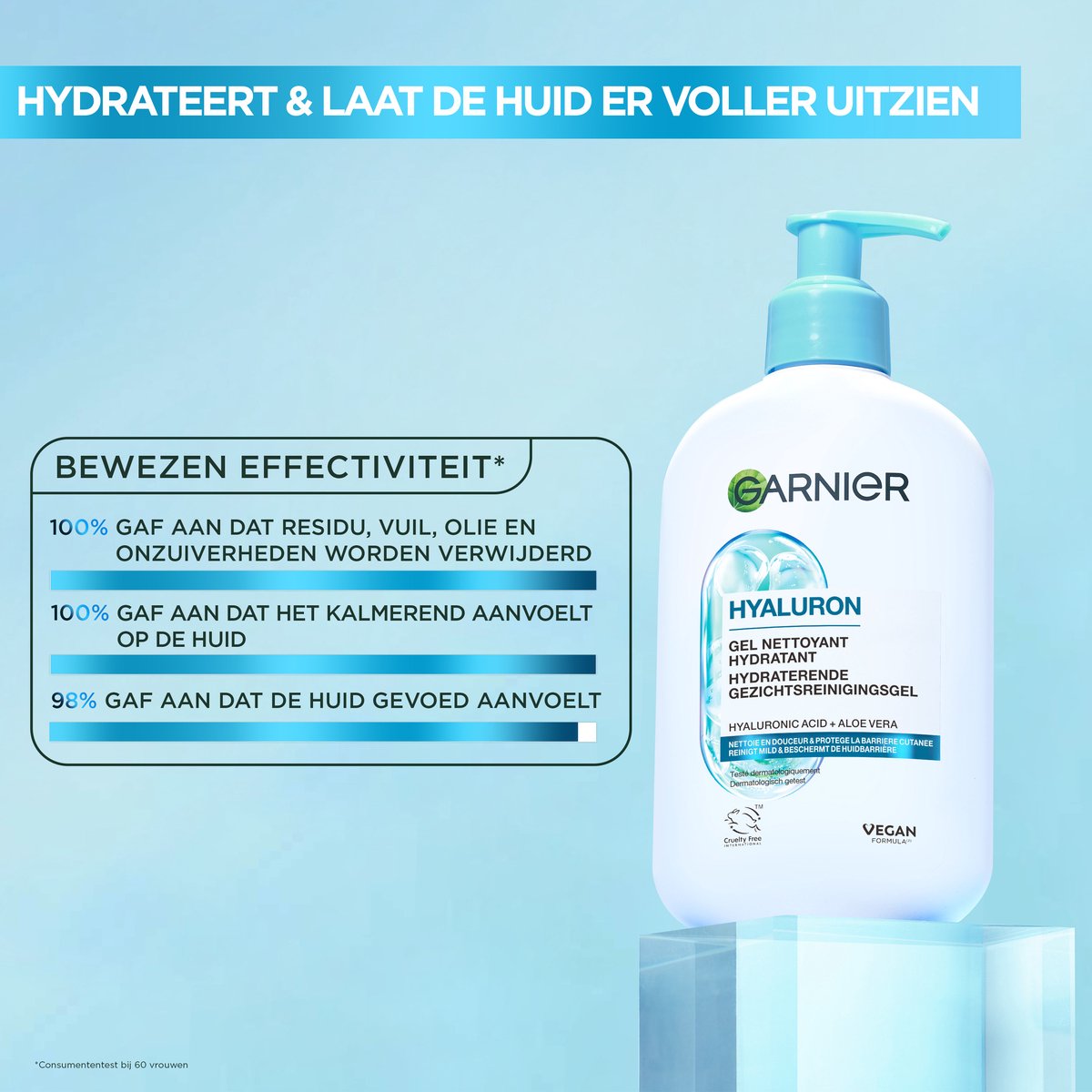 Garnier Hyaluron+ Hydraterende Gezichtsreinigingsgel thumbnail 5