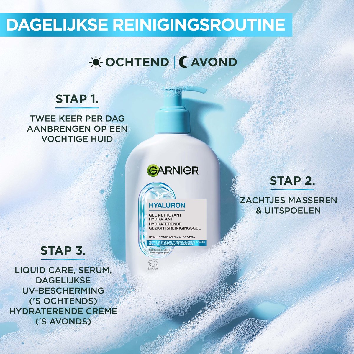 Garnier Hyaluron+ Hydraterende Gezichtsreinigingsgel thumbnail 3