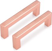 Rose Goud - Deurbeslag-Deurgreep-Handgreep keuken-handgrepen -Handgreep Goud-Deurhendel-Handvat-Keukengreep-Handgreep-Deurgreep- Goud design 20x10x128mm inclusief schroeven