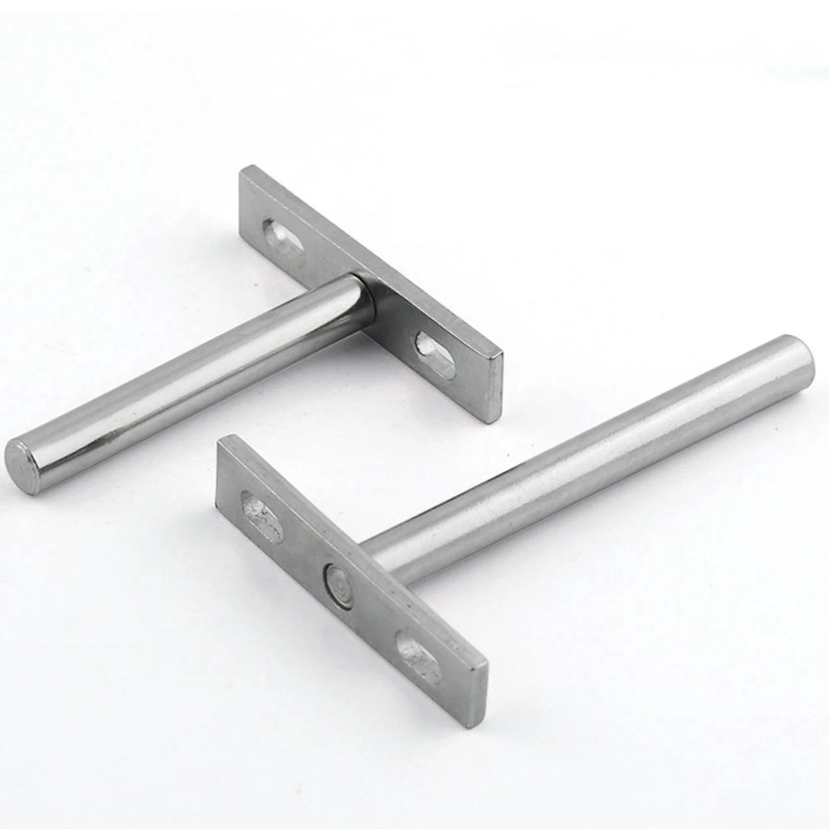 WiseGoods Premium Industriële Plankbeugels Voor Zwevende Planken - 4 Stuks Stalen Beugels - Verborgen Montage - Muurbeugel