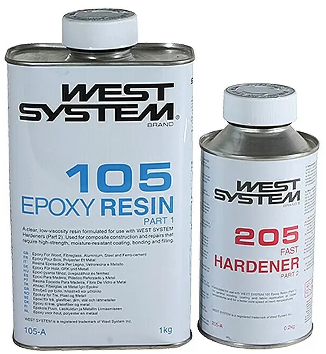 West System 105 Epoxyhars met 205 Harder(snel)