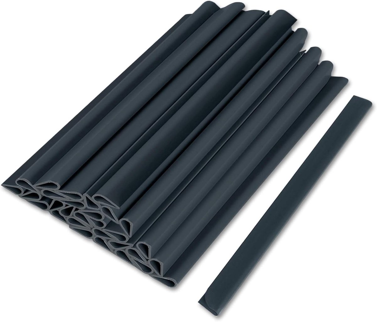 Aufun 50 Stuks Antraciet Klemrails Voor Privacy Strips Universele PVC Bevestigingsclips