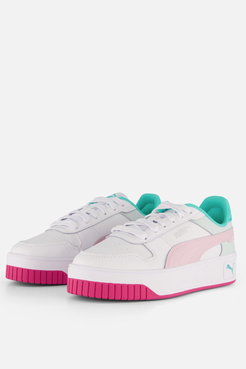 Puma Carina Street Sneakers Leer Dames Wit