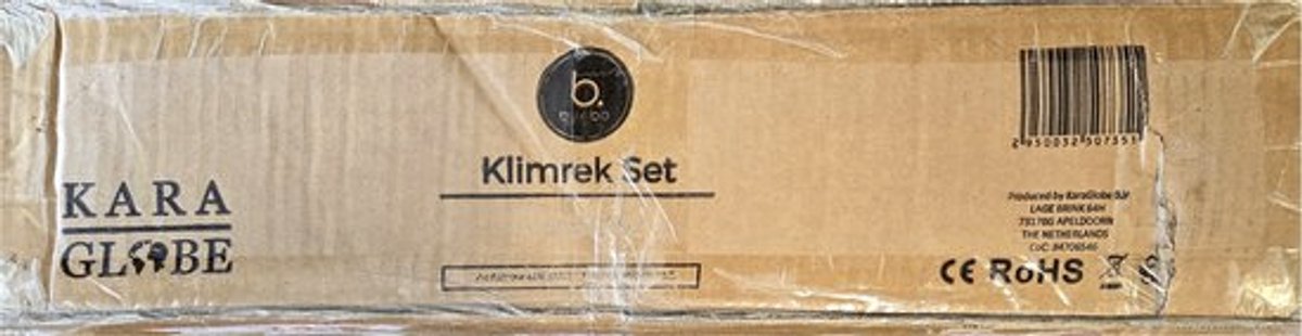 Buxibo Mini Klimrek – Houten Klimrek met Klimboog & Klimhelling met Glijbaan – Montessori Speelgym voor Binnen – 176x47x68 cm – Naturel — afbeelding 6