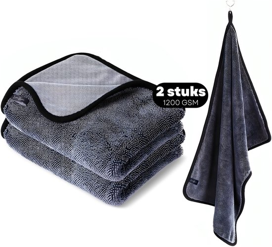 Luxor Home MagicDry - Droogdoek Badkamer – Droogdoek Auto- Microvezeldoek - 1200GSM – 1000ml Absorptie - 40 X 60cm - Premium Kwaliteit - 2 stuks