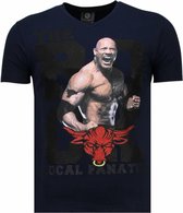 Local Fanatic The Rock - T-shirt strass - Navy The Rock - T-shirt strass - T-shirt homme marine taille S