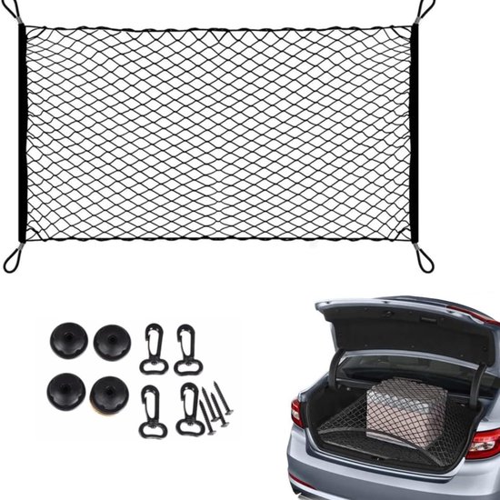 Kofferbak-nettas Voor De Auto, 4 Stuks, 36 X 18 Cm, Elastisch Bagagenet Universeel Beschermnet Elastisch Kofferbaknet Voor Camper Boten Thuis Kofferbak-nettas Voor De Auto, 4 Stuks, 36 X 18 Cm, Elastisch Bagagenet Universeel Beschermnet Elastisch Kofferbaknet Voor Camper Boten Thuis