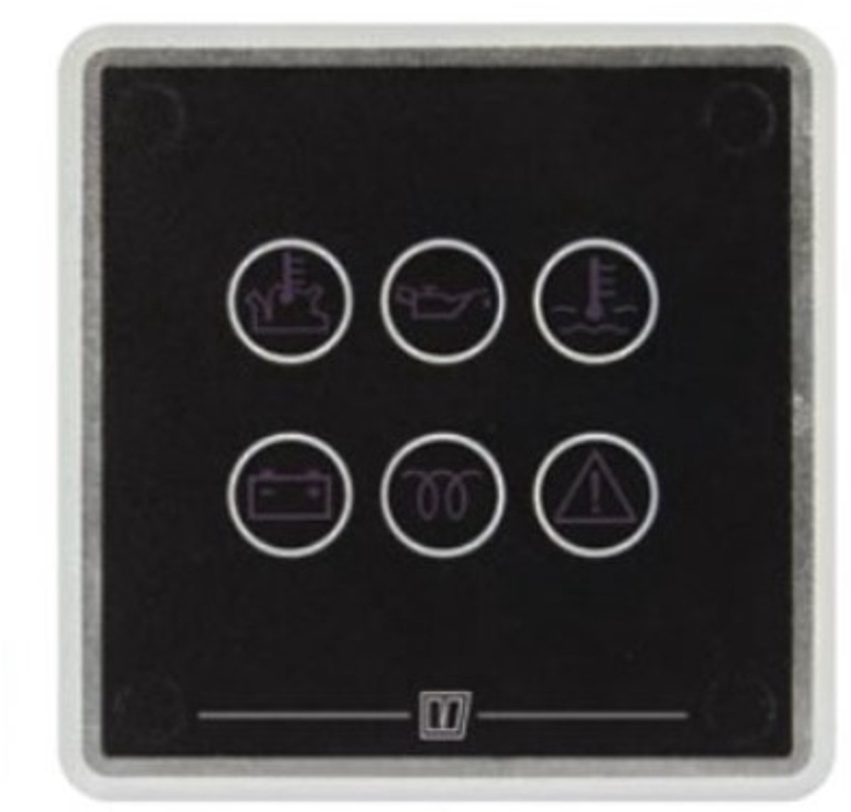 VETUS E-LINE zwart aluminium Motorpaneel V-CAN | MPA1MB