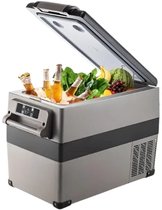 Bol.com Mini koelkast - koelkast voor drankjes -Draagbare compressor koeler - Koelbox voor kamperen - Mini auto koelkast - 35L -... aanbieding