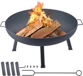 Bol.com Vuurschaakl deluxe - 85CM - Vuurkorf voor buiten - Terrashaard - Vuurton hout - Buitenhaard aanbieding