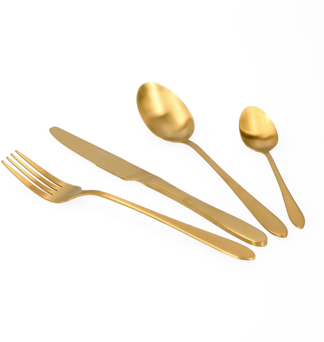 Bestekset | ABEL-nummer mat goud | 16 stuks. | 985151