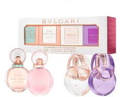 Bvlgari The Women's Gift Collection Giftset - Rose Goldea Blossom Delight EDP 5 ml + Rose Goldea Blossom Delight EDT 5 ml + Omnia Crystalline EDT 5 ml + Omnia Amethyste EDT 5 ml - cadeauset voor dames