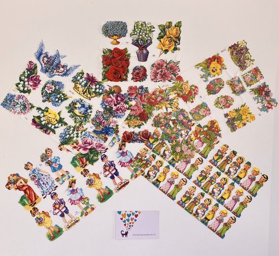 Poezieplaatjes nostalgie set 5 vellen