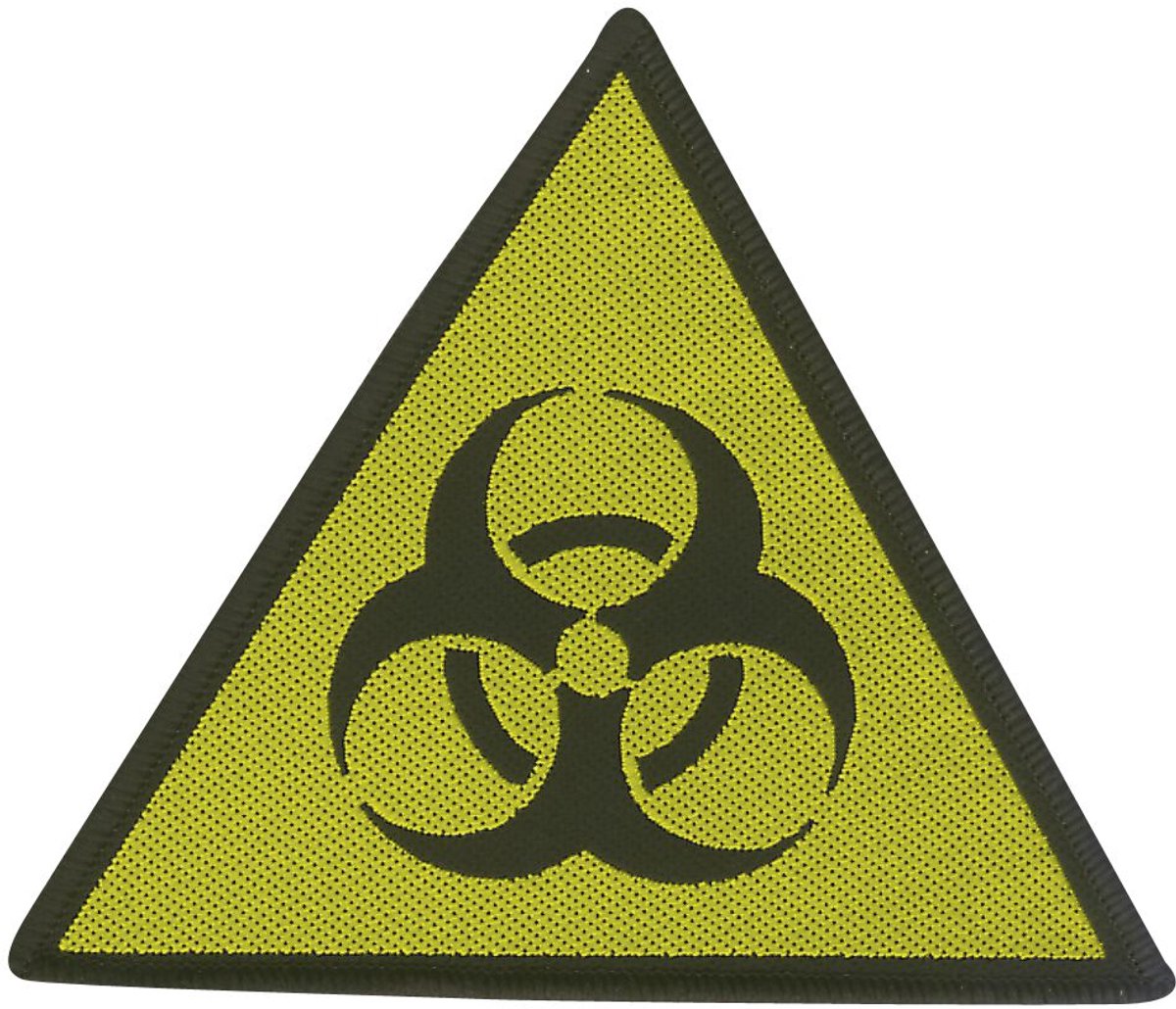 Biohazard Danger Patch zwart-geel Polyester -