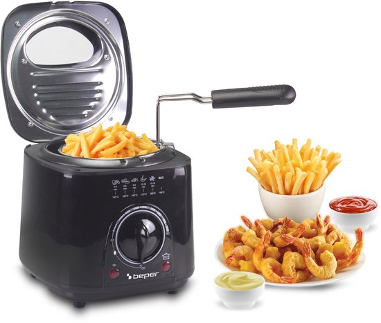 Beper Friteuse - Frituurpan - 1L - Zwart