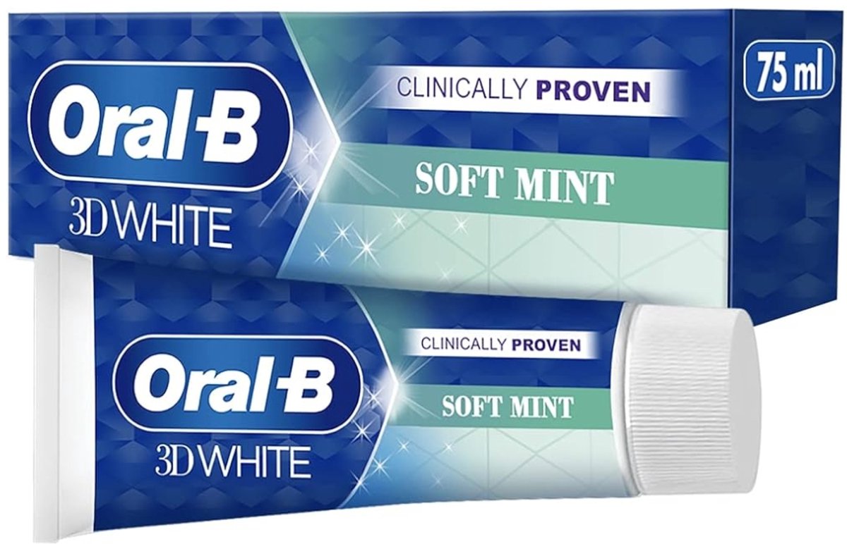 Goedkoopste Oral-B - 3D White Soft Mint - Tandpasta - Whitening - Zachte Munt - 75 ml