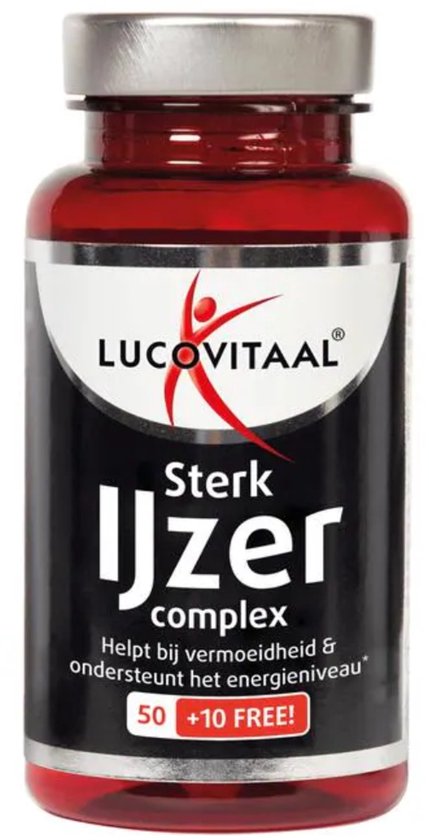 Lucovitaal Sterk IJzer Complex Voedingssupplement - 60 tabletten