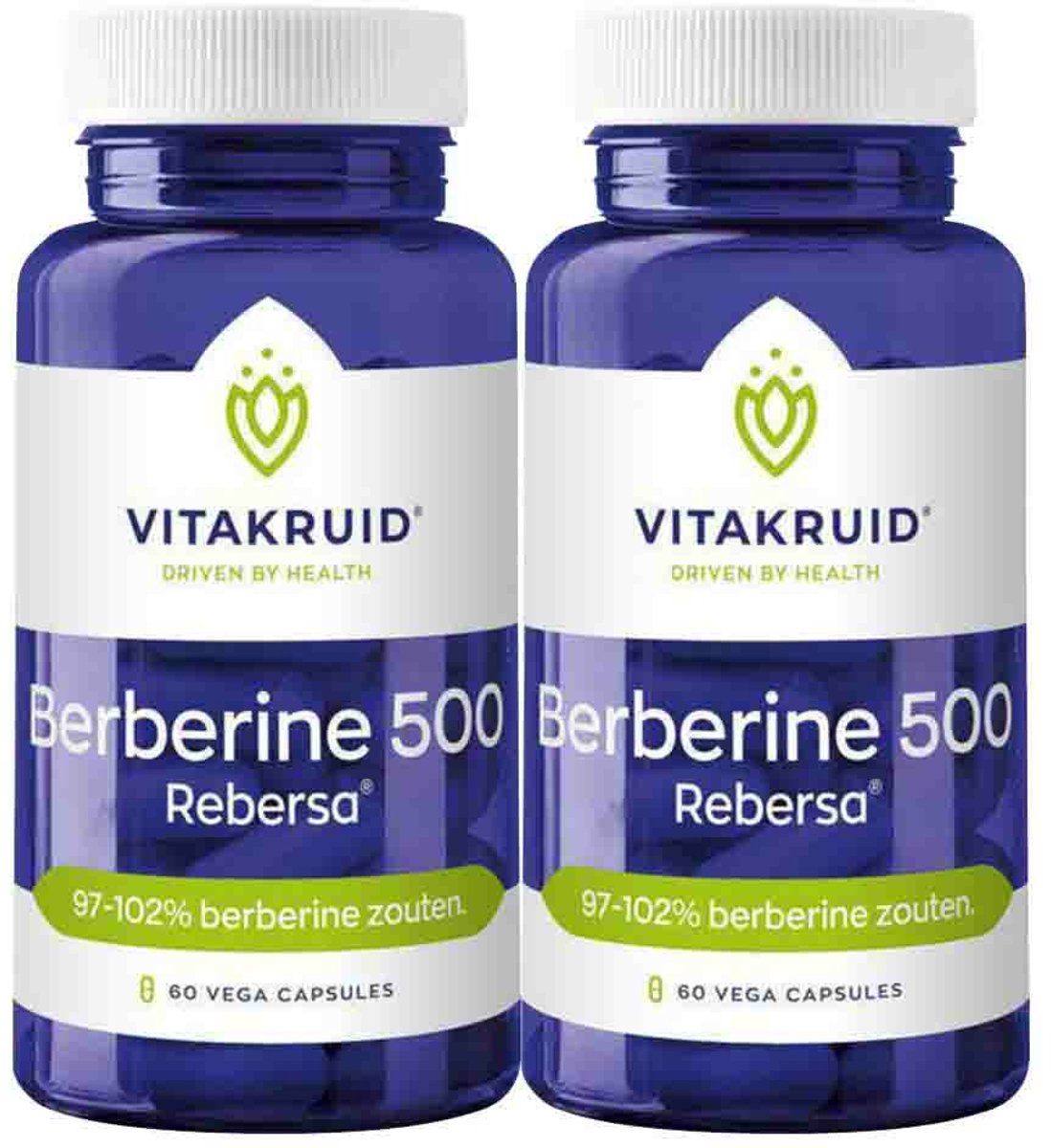 Vitakruid Berberine 500 Rebersa - 2 x 60 vegancapsules - Voordeelverpakking