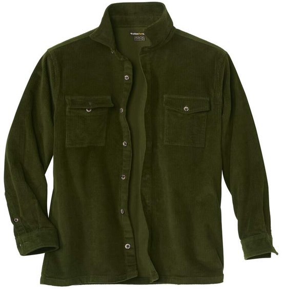 ATLAS FOR MEN - Overshirt van ribfluweel - Heren - Verkrijgbaar in grote maten - XL