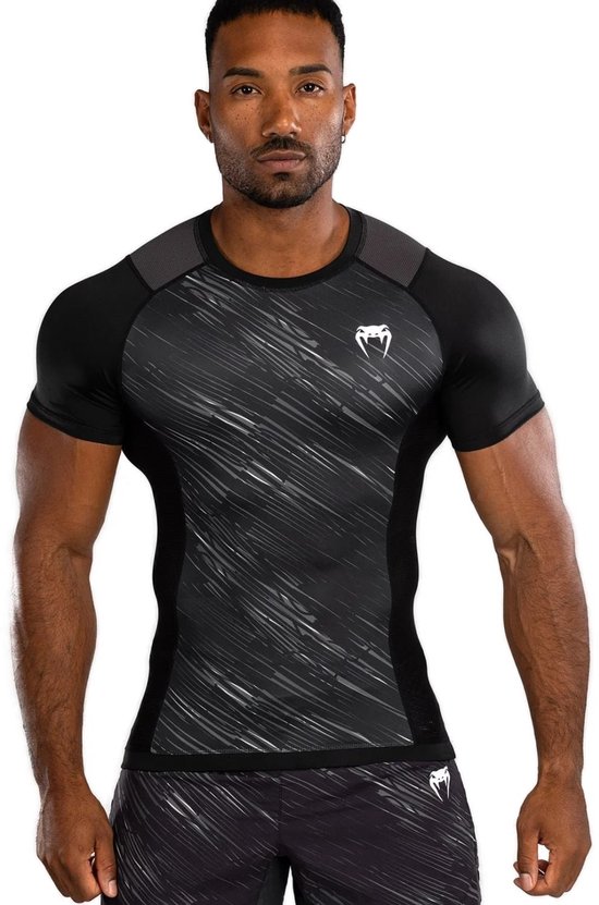 Foto: Venum tectonic rapid rashguard zwart wit xl