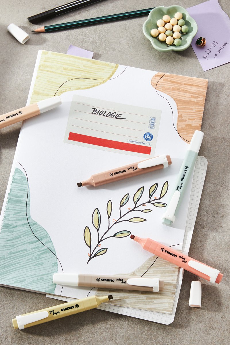 Swing cool - Markeerstift - Perfect Voor Onderweg - NatureCOLORS - Etui Met 6 Kleuren van STABILO — cadeau in Hobby - foto 7