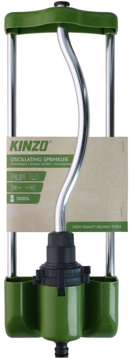 Kinzo Zwenksproeier - Sproeikop Voor Tuinslang - Tuinsproeier voor Moestuin en Gazon - Gazonsproeier Cirkelsproeier - Instelbare Waterverdeling
